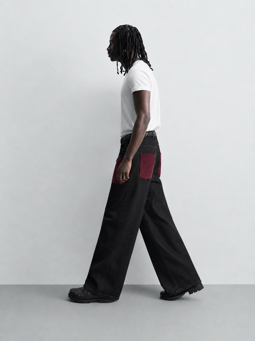 PSQ Denim Velvet dettaglio tasca